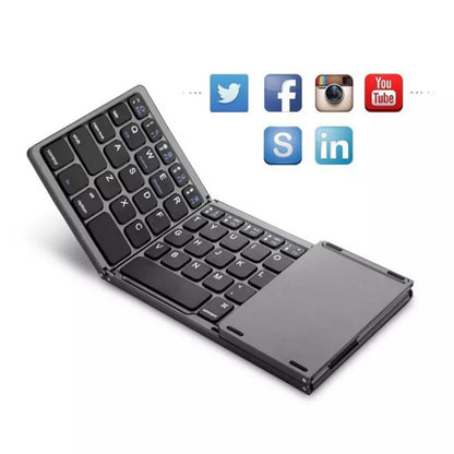 Folding Mini Keyboard Tablet Phone Computer Wireless Foldable Bluetooth Keyboard