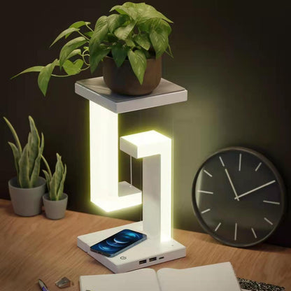 Levitating Mobile Device Charging Fixture: Illuminate and Charge with Style!