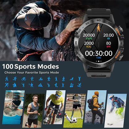 Smartwatch For men -Enabled Wireless Sport Earbuds - Elevate Your Workouts!